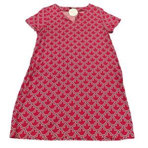 Escapada Living Kit Dress Geometric Shift Short Sleeve blush Aqua horizon XL